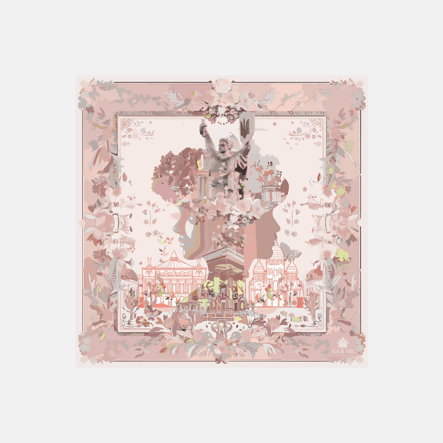 Sentinel Silk Square - Pink