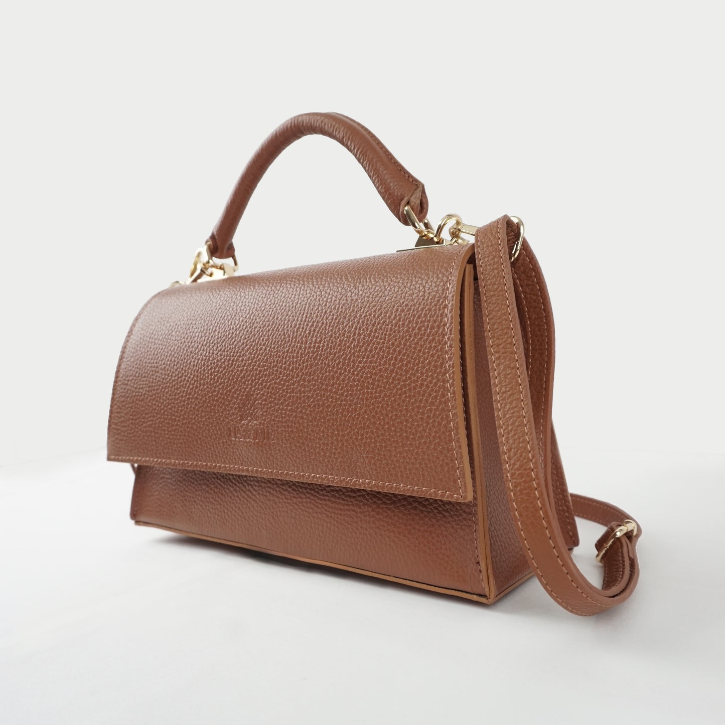 Sac en cuir “Eterna” Cognac