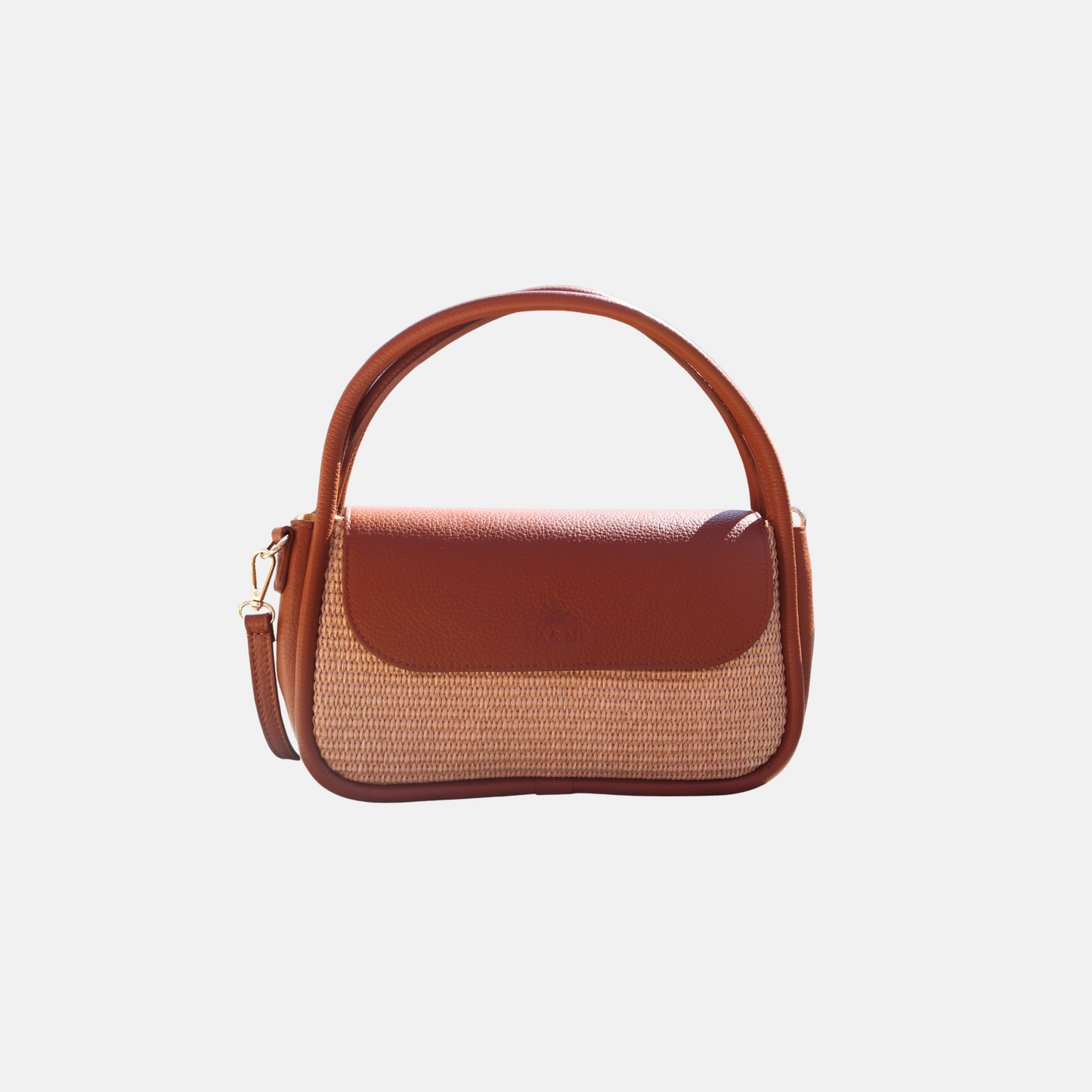 Sac en cuir “Summer U” Beige