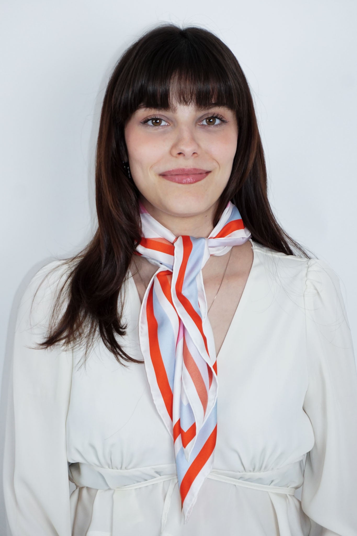 Carré de soie Floris - Rose