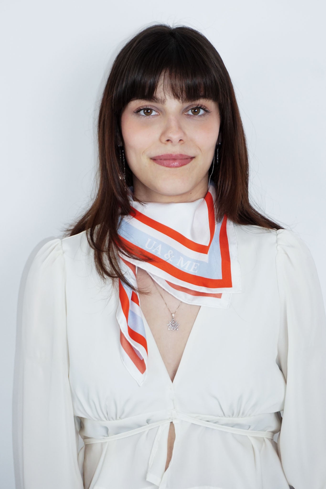 Carré de soie Floris - Rose